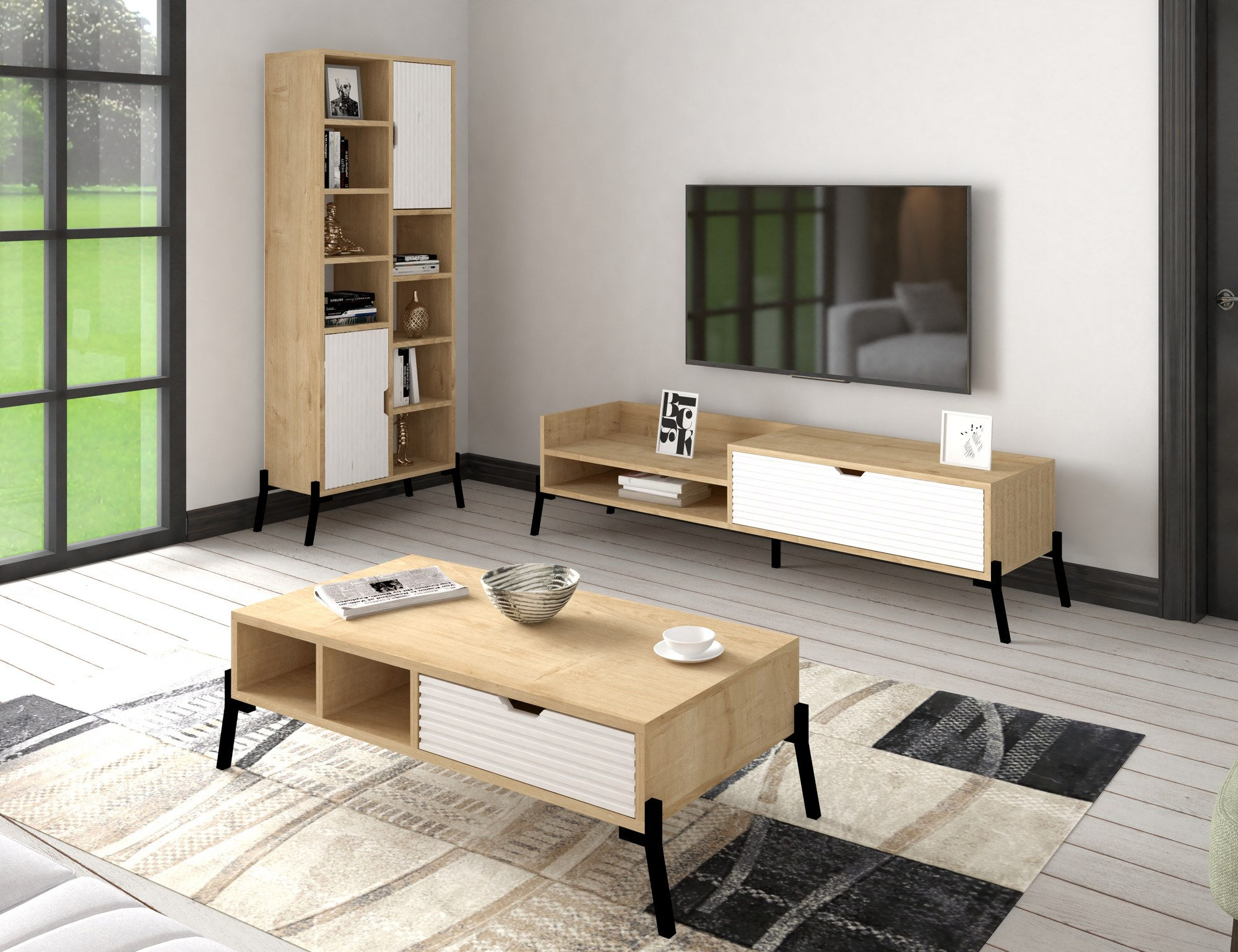 Trotse - Sapphire Oak, White