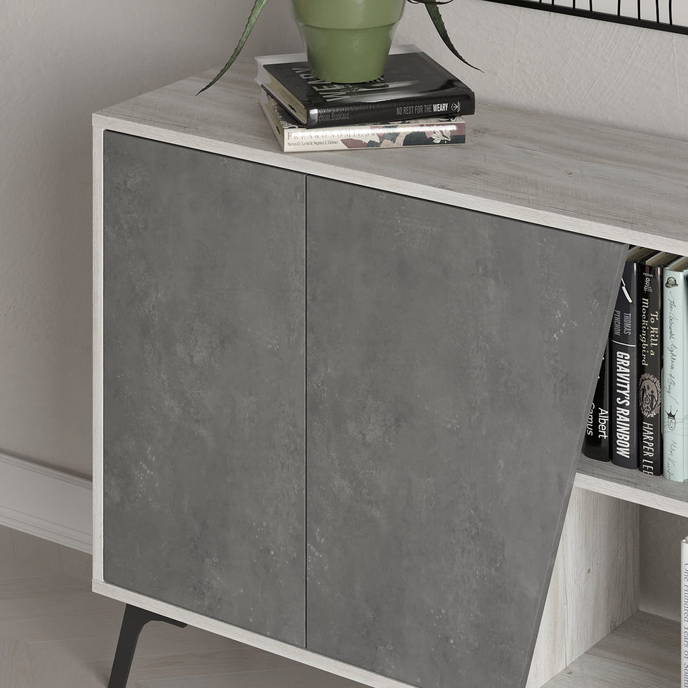 Thumbnail: Fione 180 - Retro Grey, Ancient White