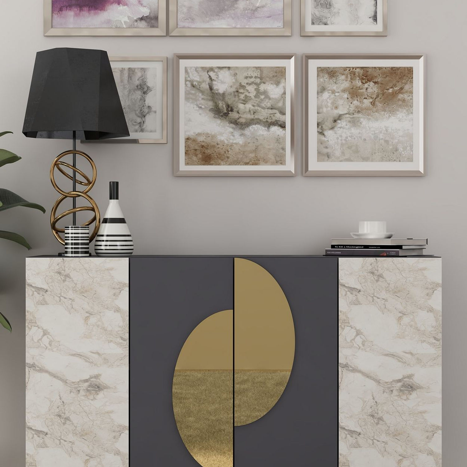 Afra KM120 - Anthracite, Gold