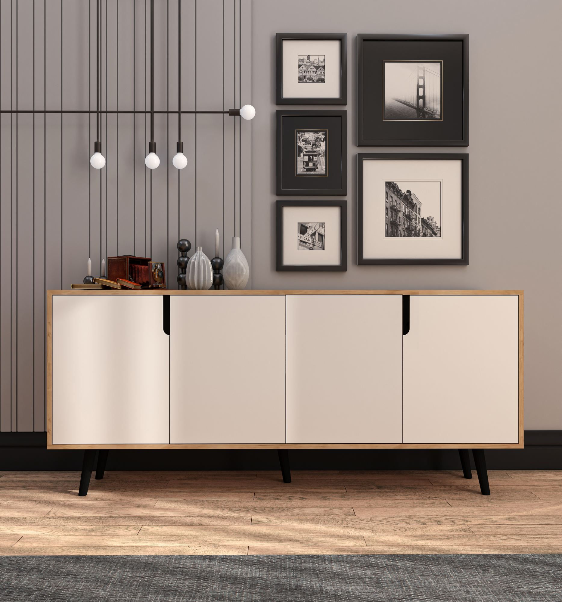 Latina Modern 180 - Sapphire Oak, White