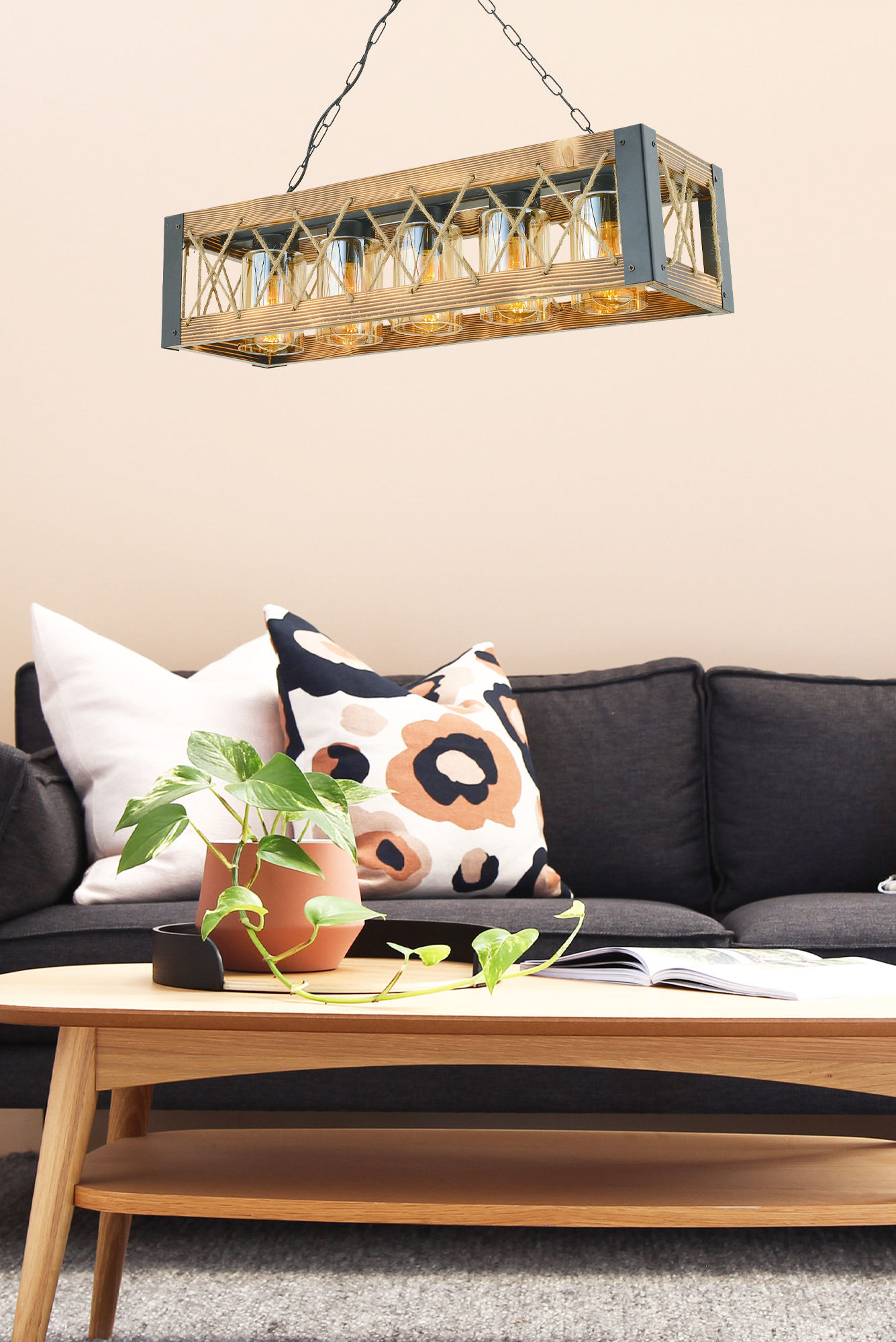 RustiLuxe Hornbeam Chandelier