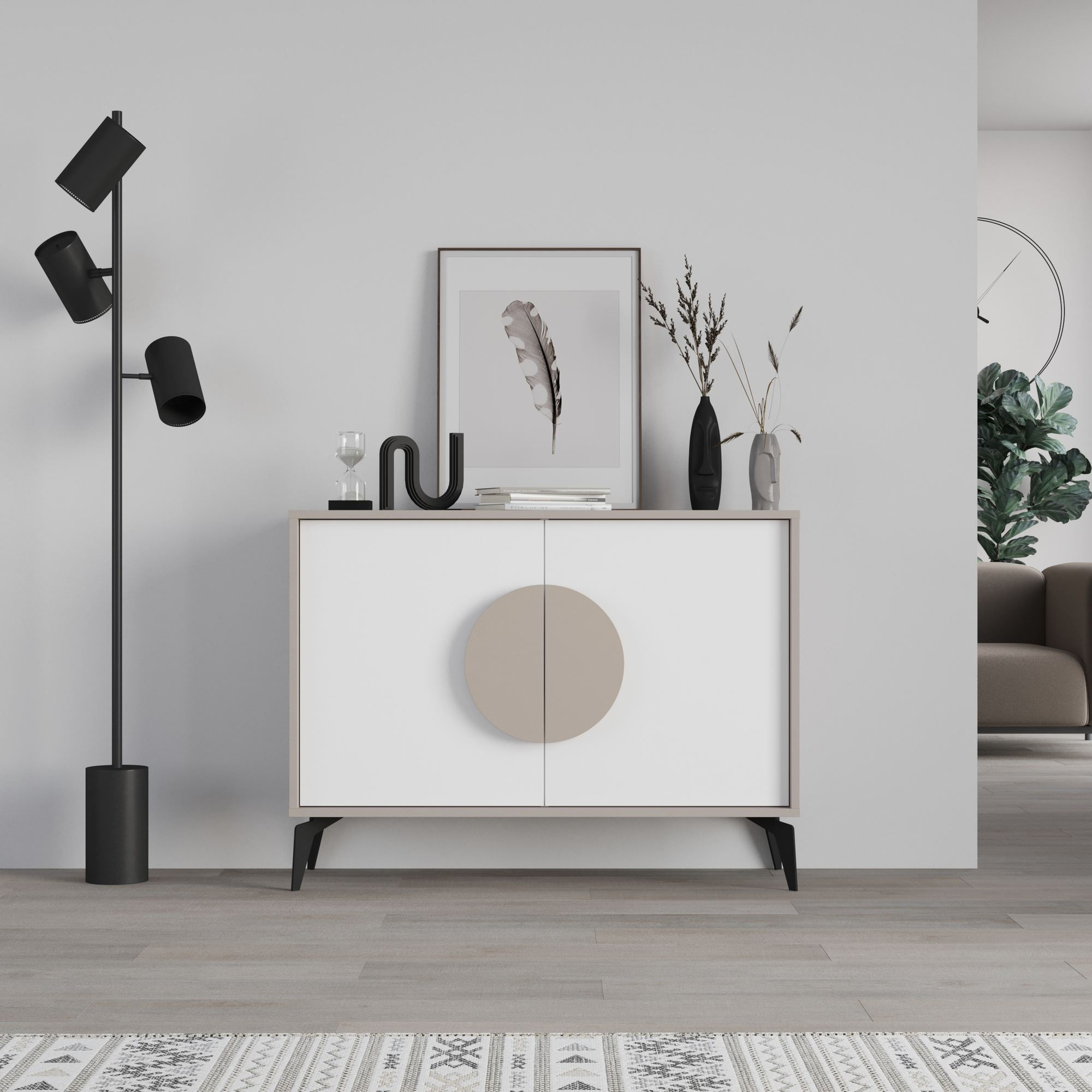 Gora 110 - Light Mocha, White
