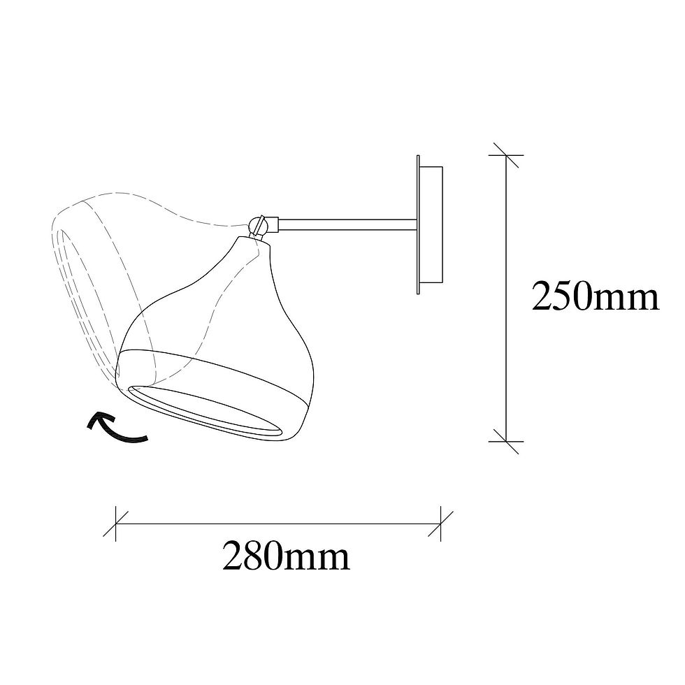 Thumbnail: LumoScandia Noir: Elegant Copper Wall Lamp