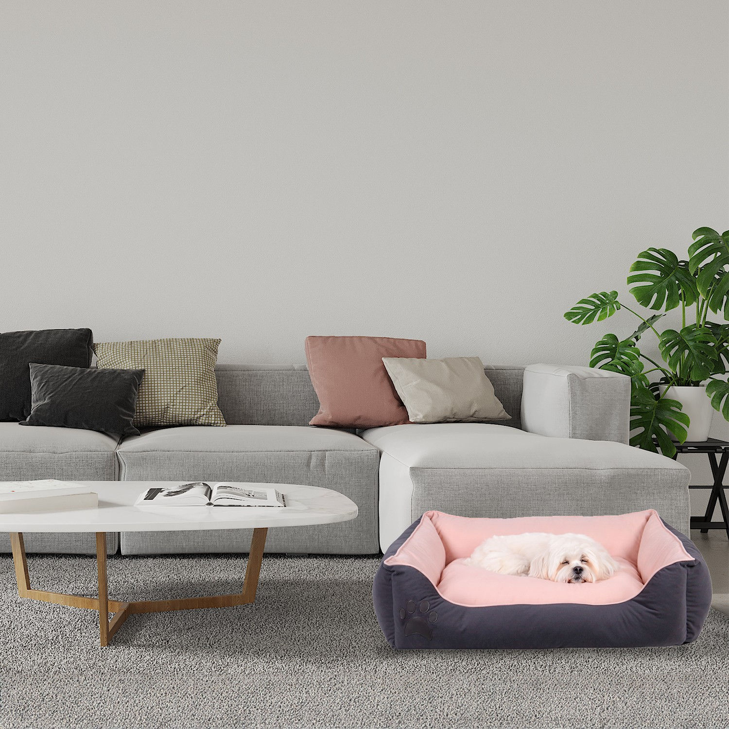 Lucy Dog & Cat M - Grey, Pink