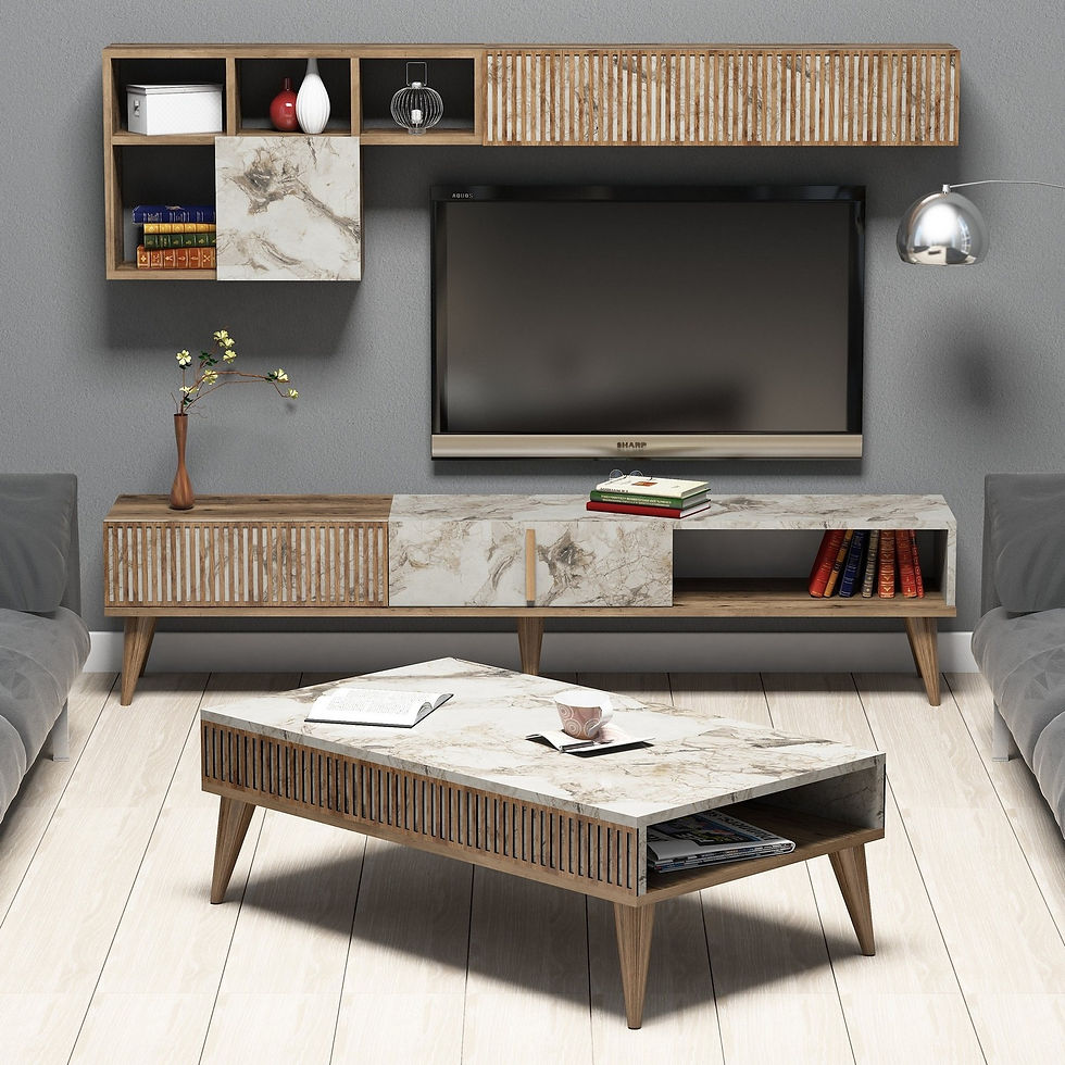 Milan - Walnut- White