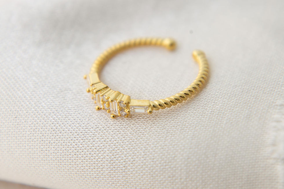 Thumbnail: LustreSilva Zircon Ring - Timeless Elegance