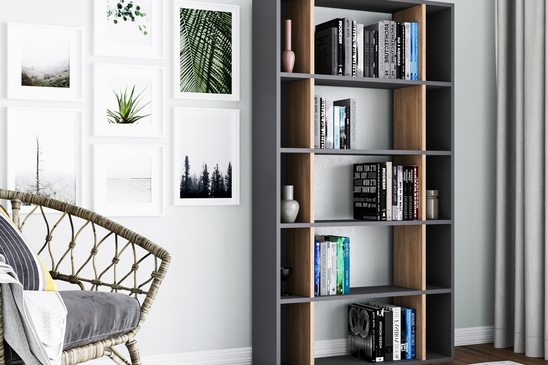 Sanborn - Anthracite, Oak