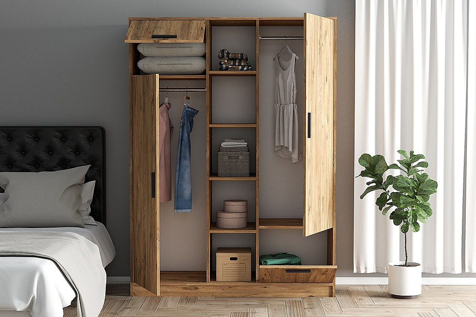 Thumbnail: Farah 4 5 Wardrobe - Atlantic Pine