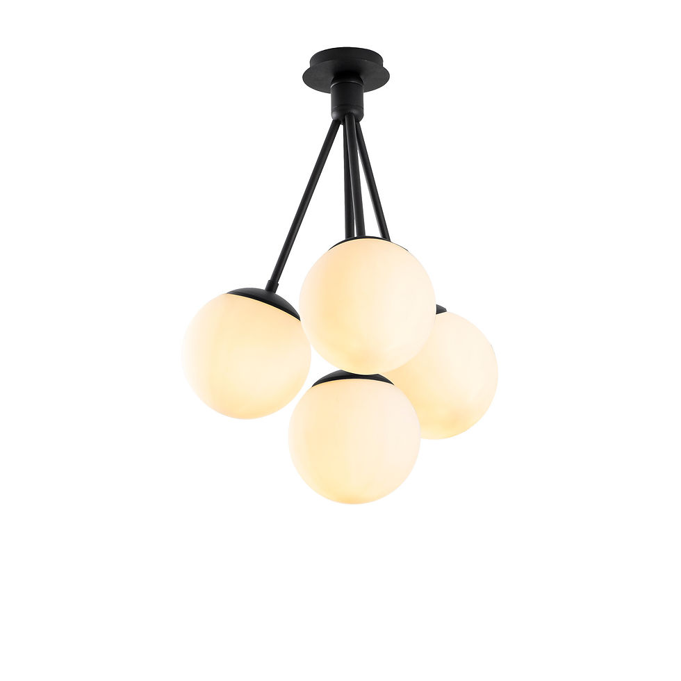 Thumbnail: Lumosfera Black Chandelier: Scandinavian Elegance