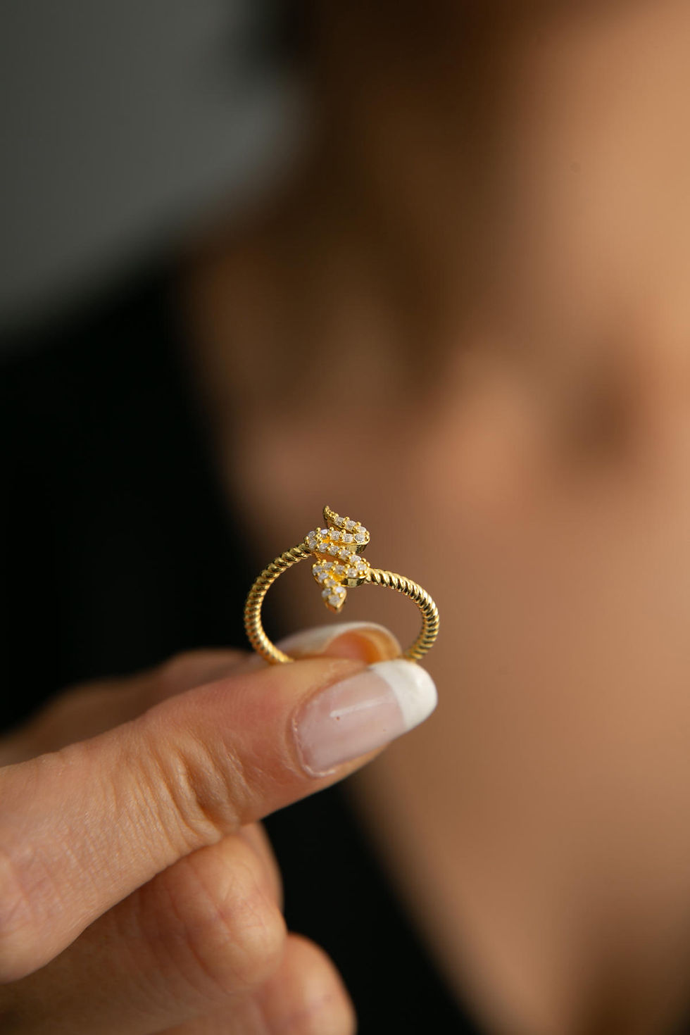 Thumbnail: LustreZeal Silver Ring with Zircon Brilliance