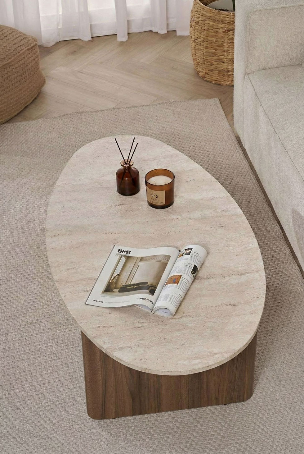 Thumbnail: Orba - Travertine, Venezia Walnut