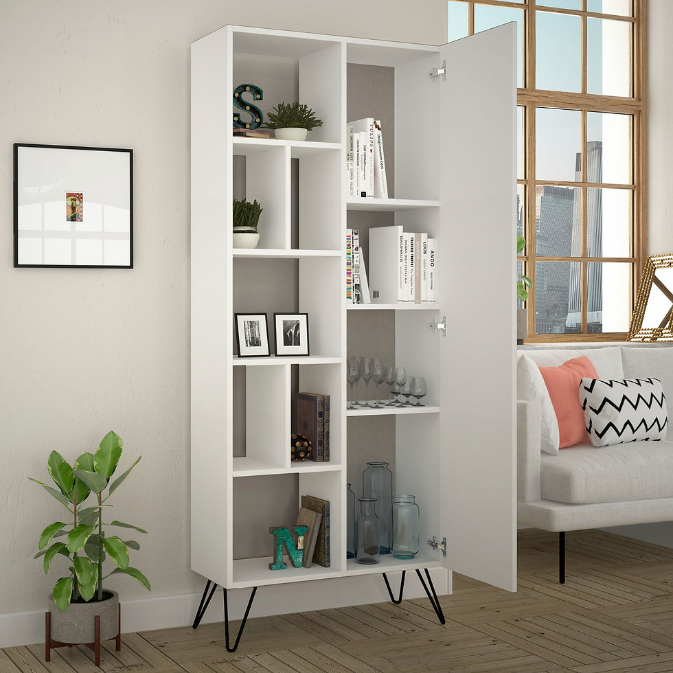 Thumbnail: Jedda Bookcase - White