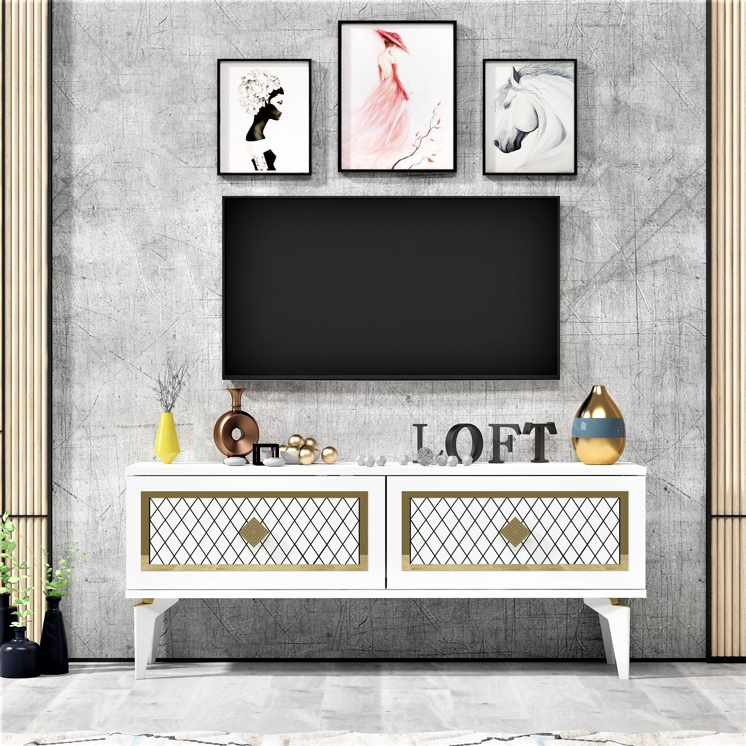Arel - White, Gold