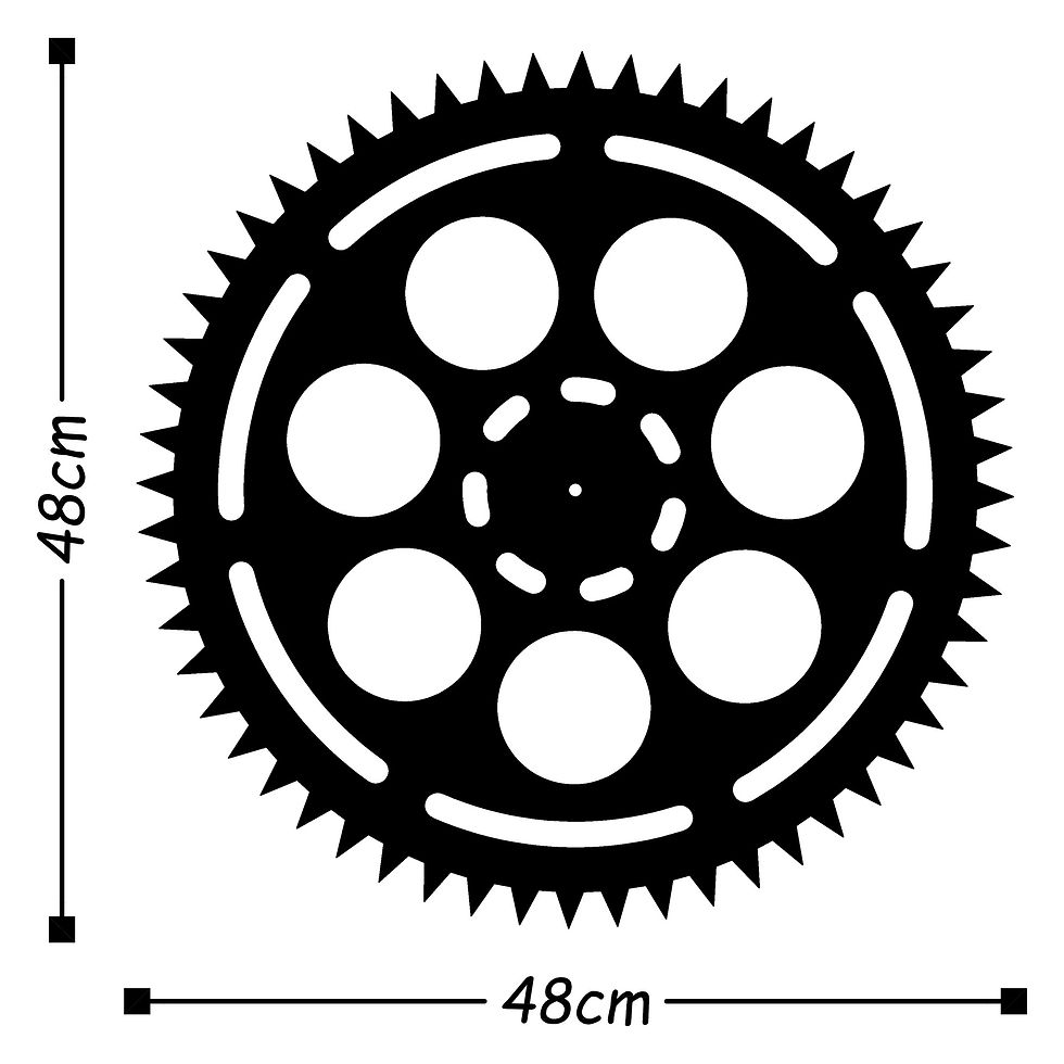 Thumbnail: Metal Wall Clock 9 - Black