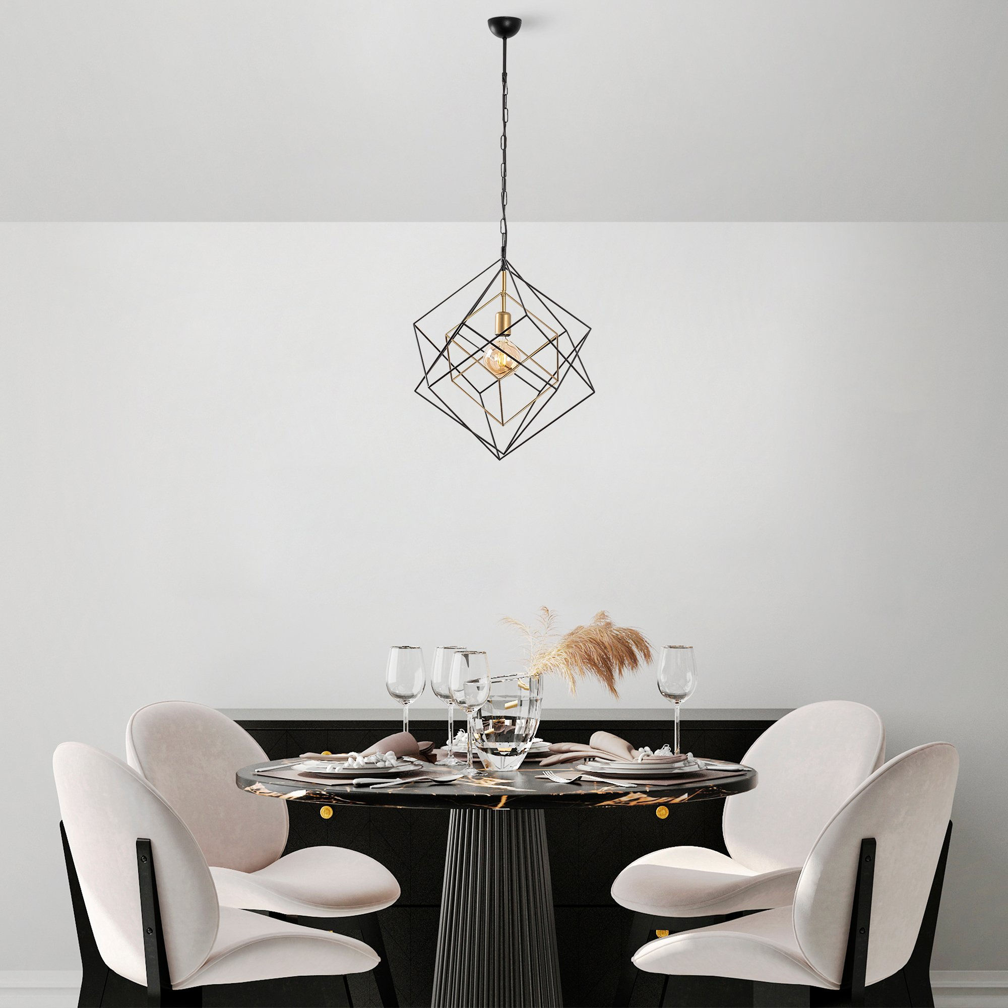 AetherGlow Industrial Chandelier