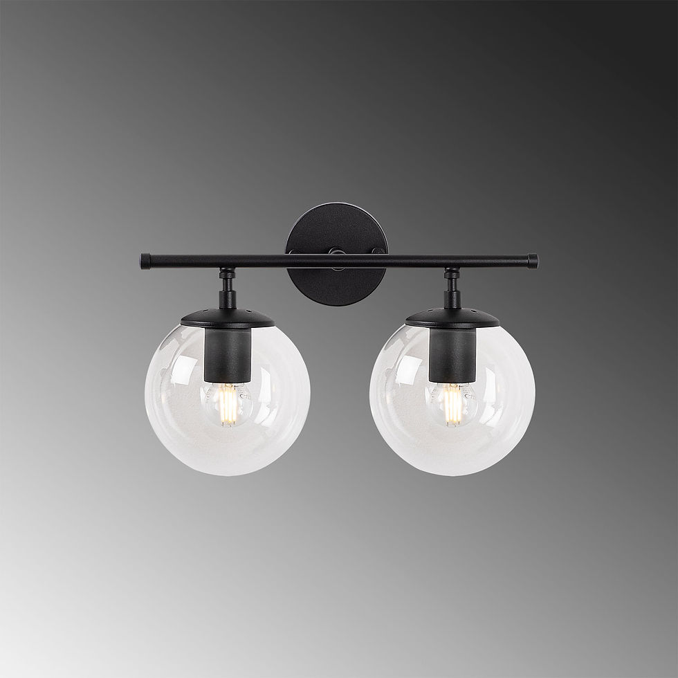 Thumbnail: Lumoscape Noir: Industrial Elegance Wall Lamp
