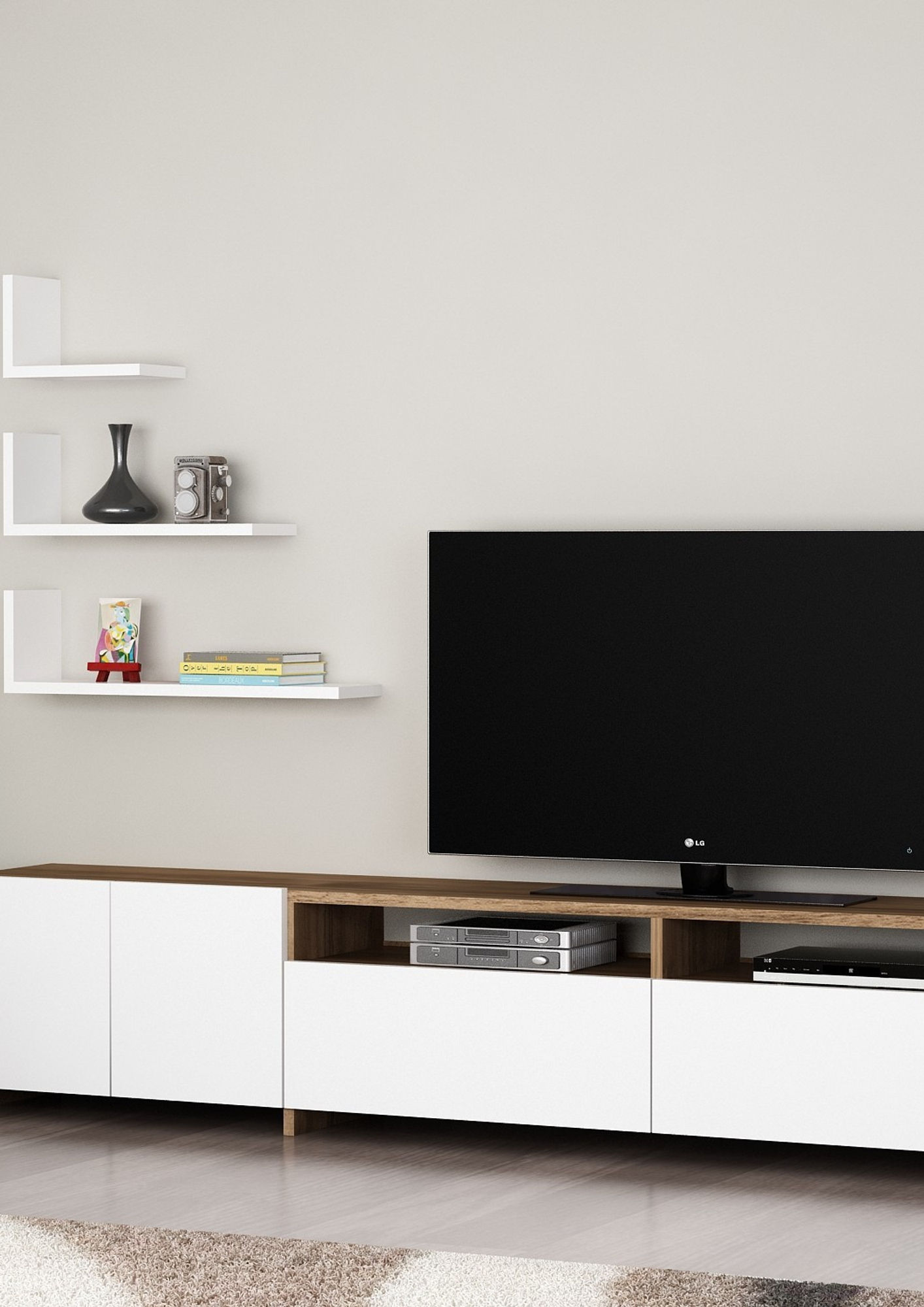 Gelincik - White, Walnut