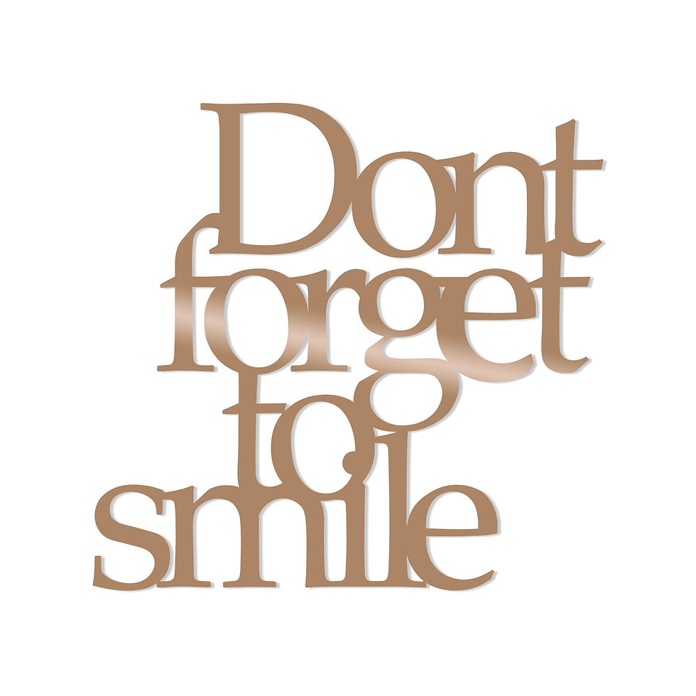 Thumbnail: Dont Forget To Smile - Copper