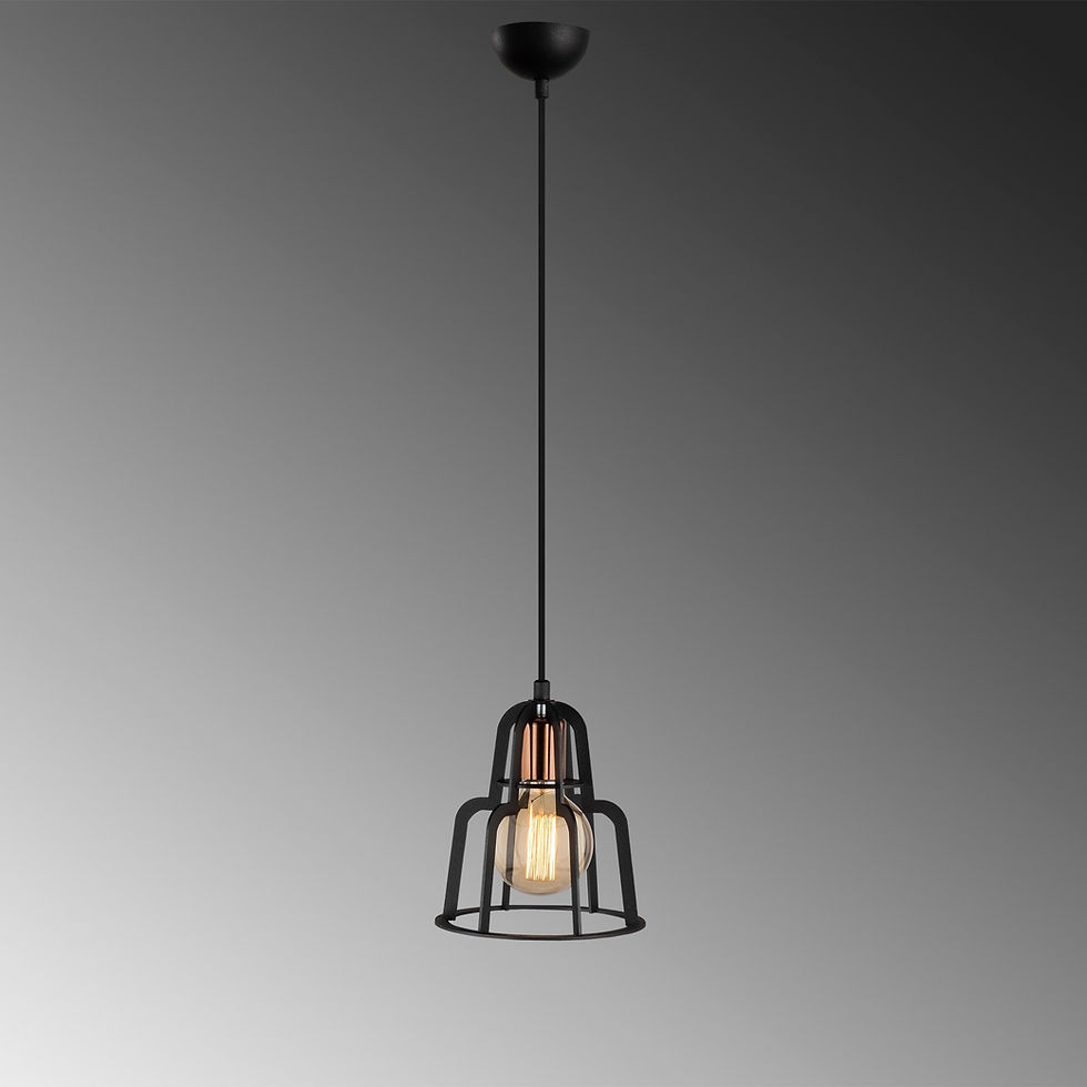 Thumbnail: Luminarex Industrial Halo Chandelier