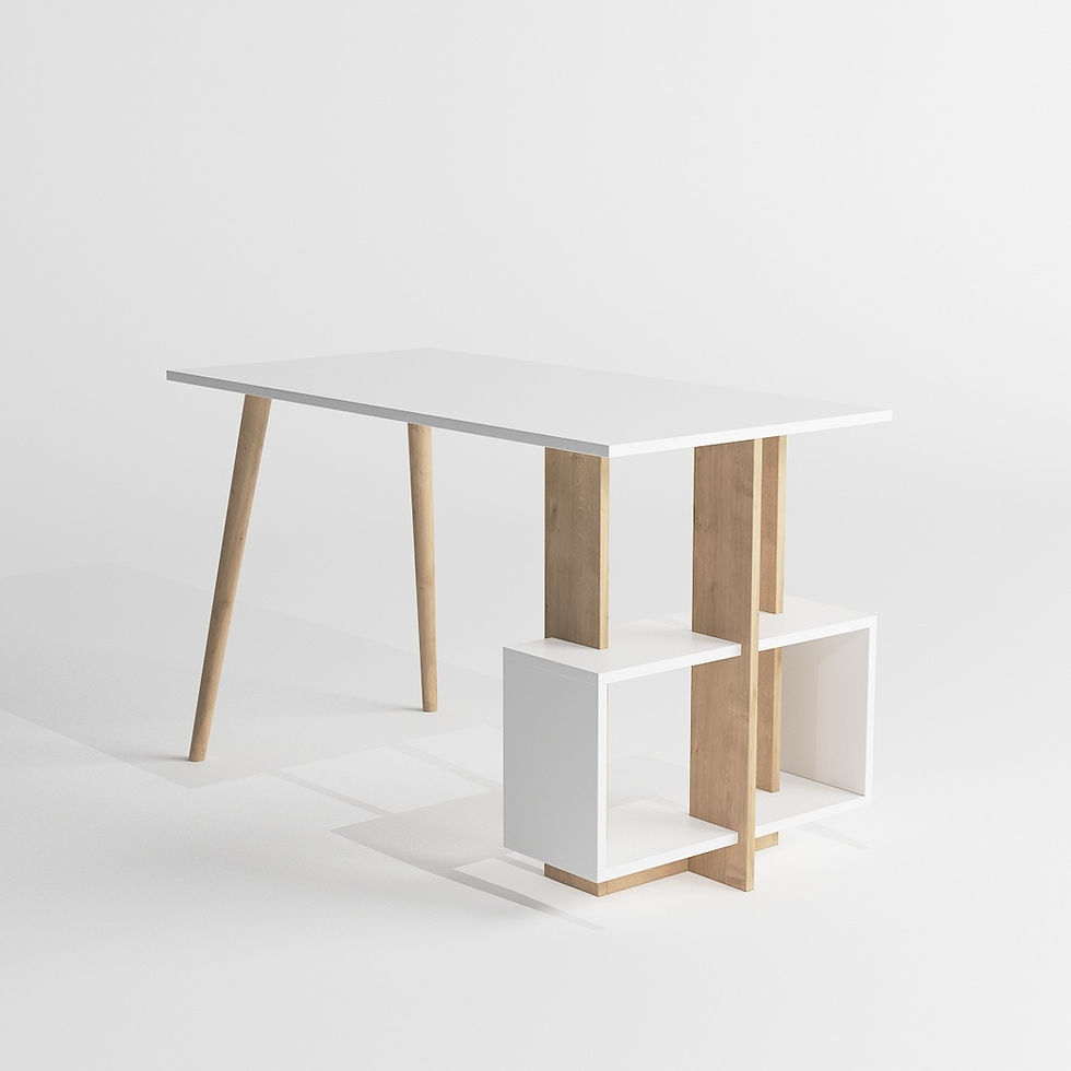 Thumbnail: Lagomood Side - Oak, White