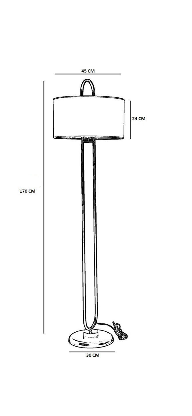 Thumbnail: LustreBreeze Mustard Glow Floor Lamp