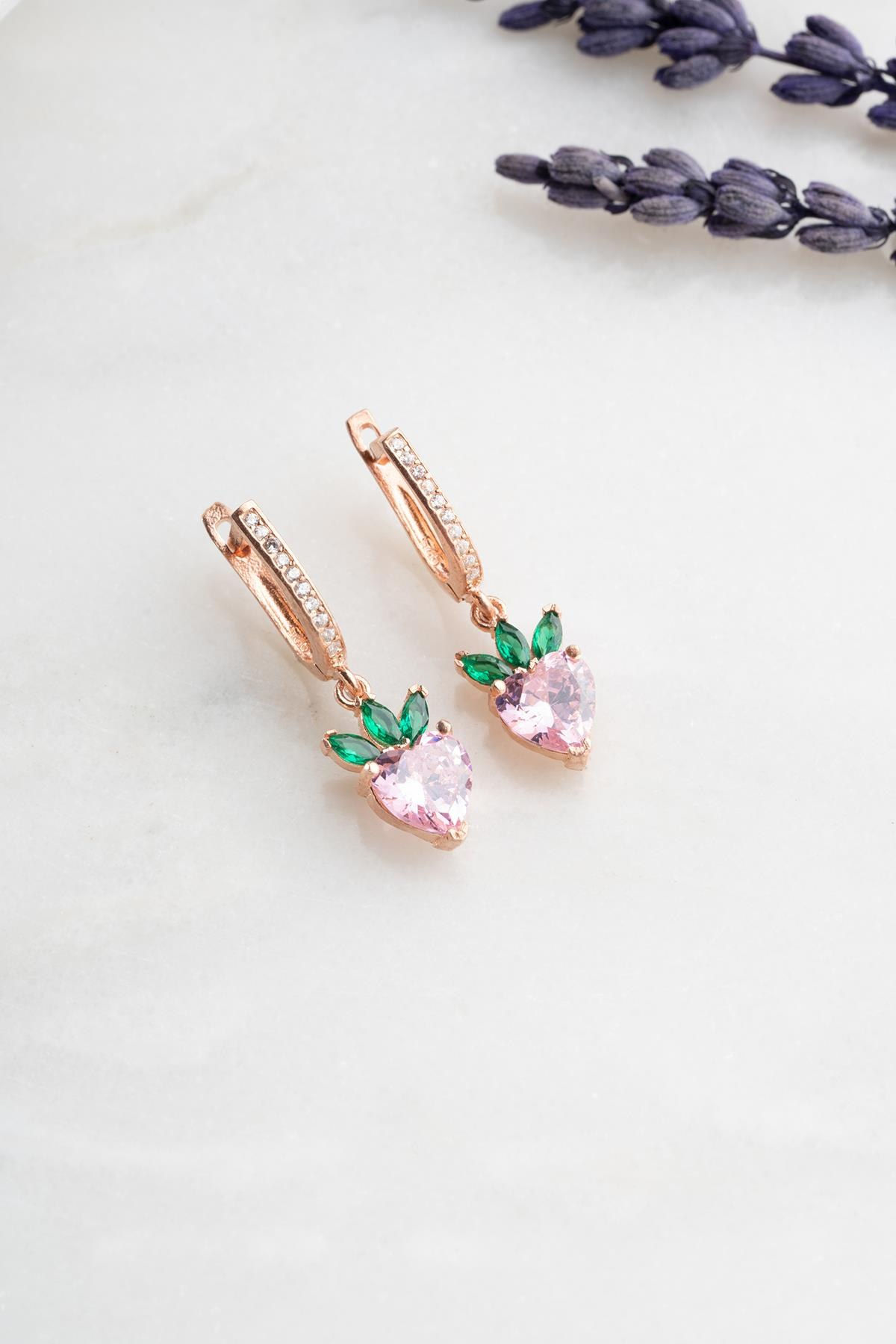 LustraZinc RoseSilver Elegance Earrings