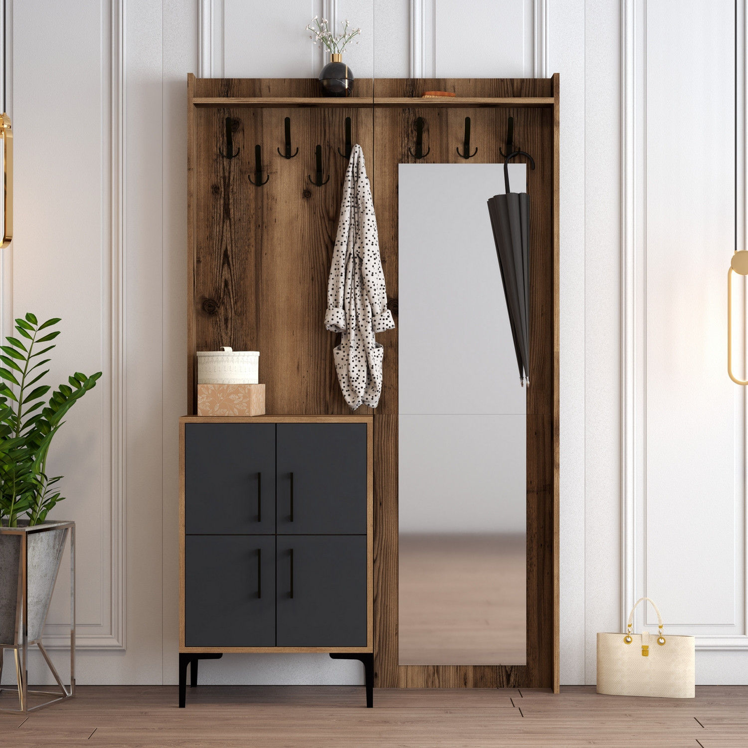 Berlin BC - Walnut, Anthracite