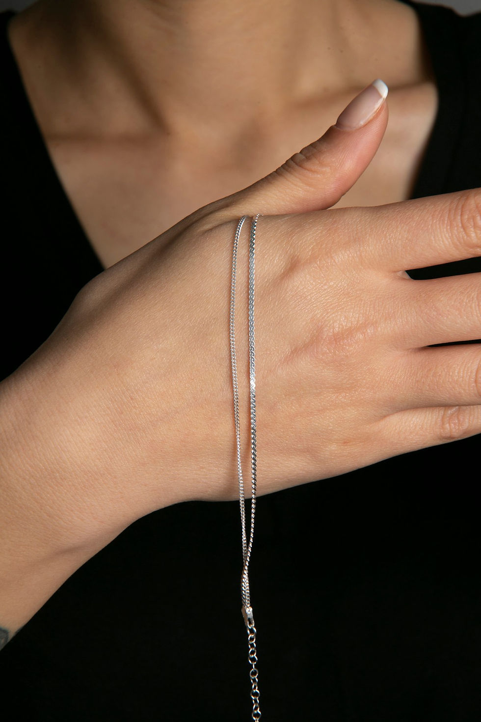 Thumbnail: LustraGlint Silver Charm Bracelet