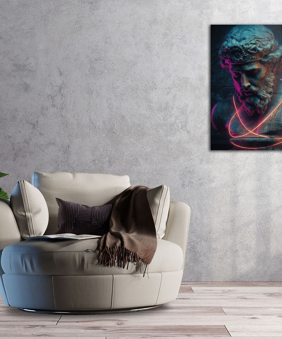 Thumbnail: Neon Statue - (44 x 66)