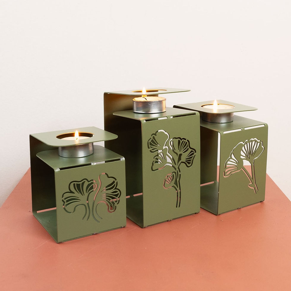 Thumbnail: Ginkgo Tealight - APT549 - Green