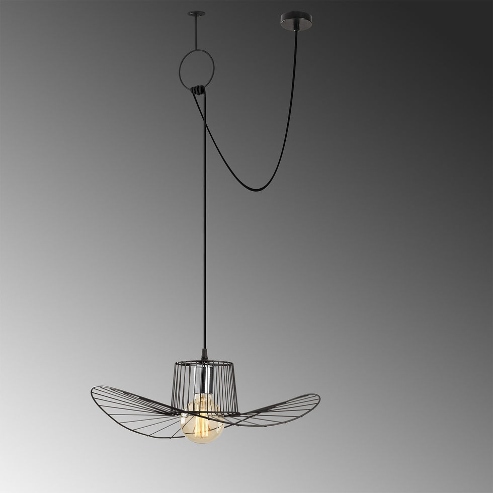 Thumbnail: Eclipse Noir Chandelier - Modern Elegance Unleashed