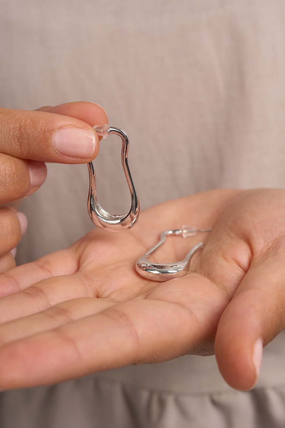 SilverLuxe Radiant Metal Earrings