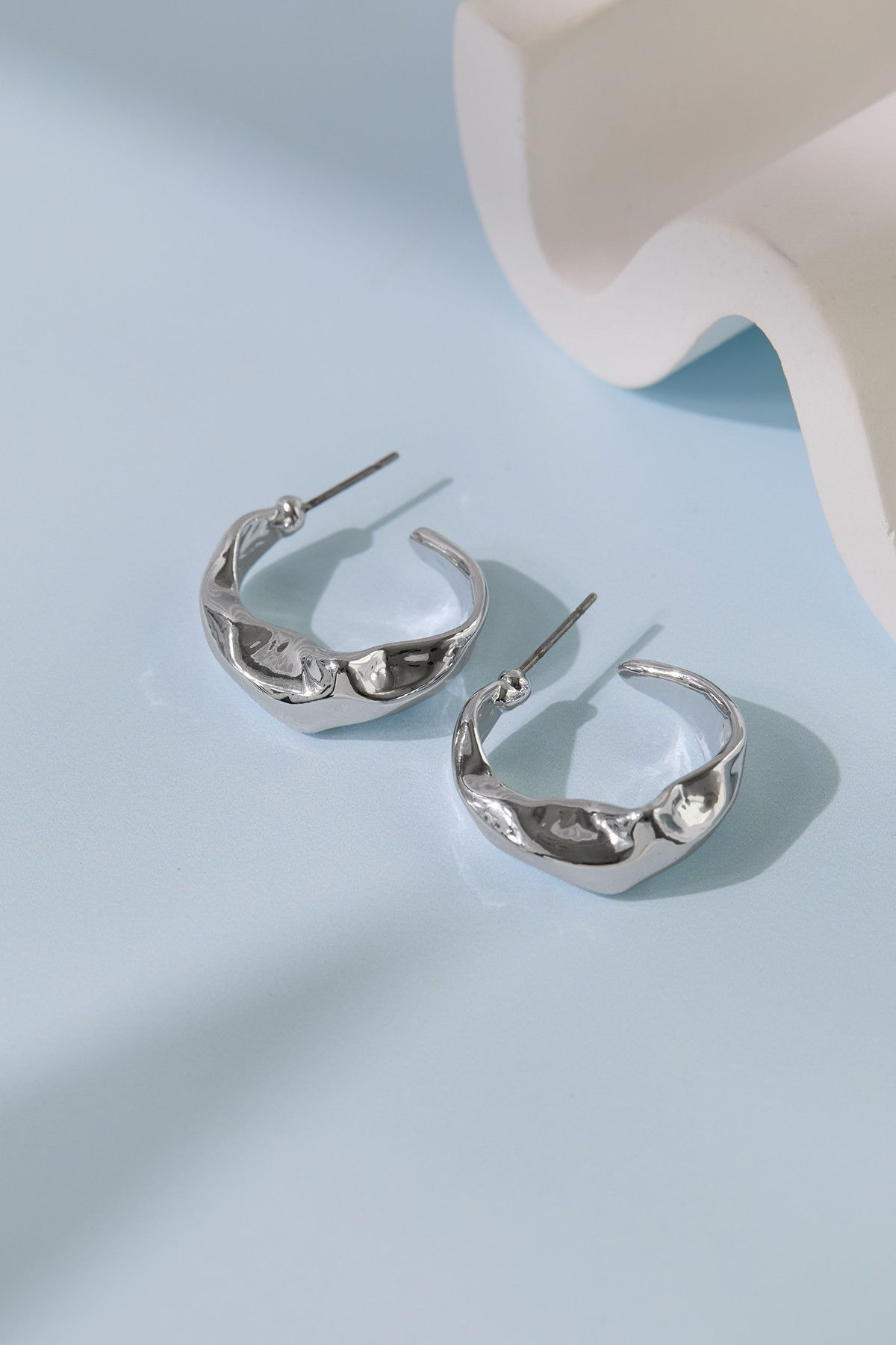 SilvraSpark Metal Earrings