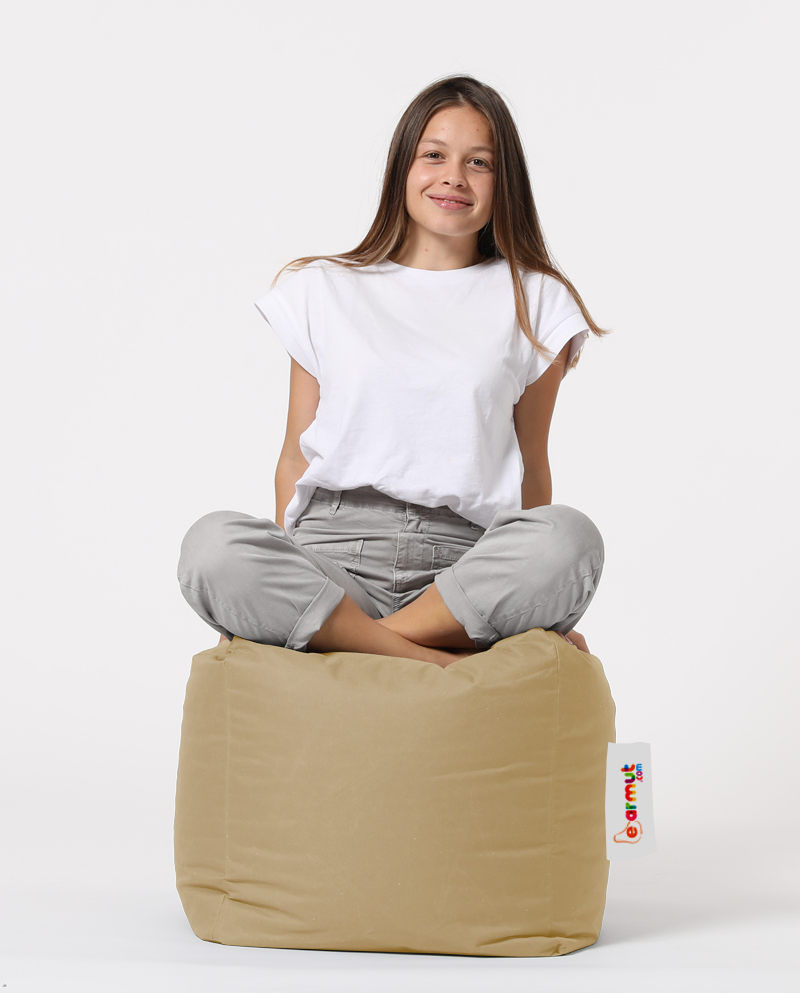 Thumbnail: Square Pouf - Mink