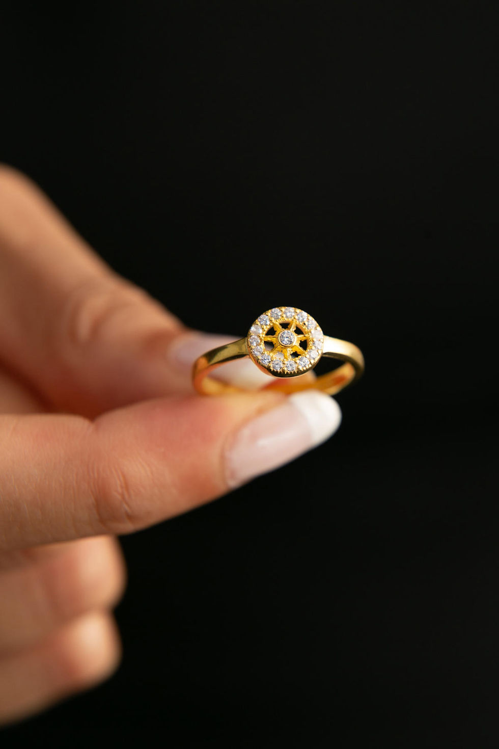 Thumbnail: LustraRing: EverBright Adjustable Silver Elegance