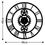 Thumbnail: Metal Wall Clock 3 - Black