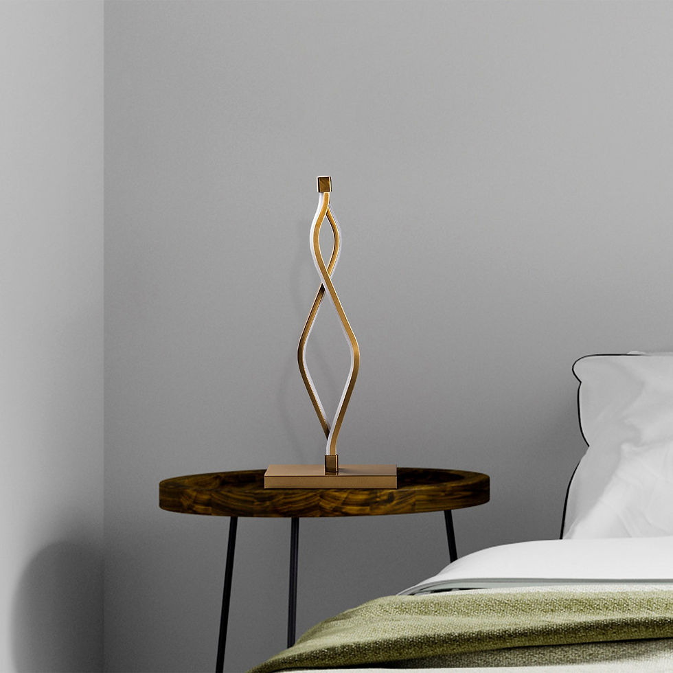 Thumbnail: LumaLuxe Metallic Glow Table Lamp