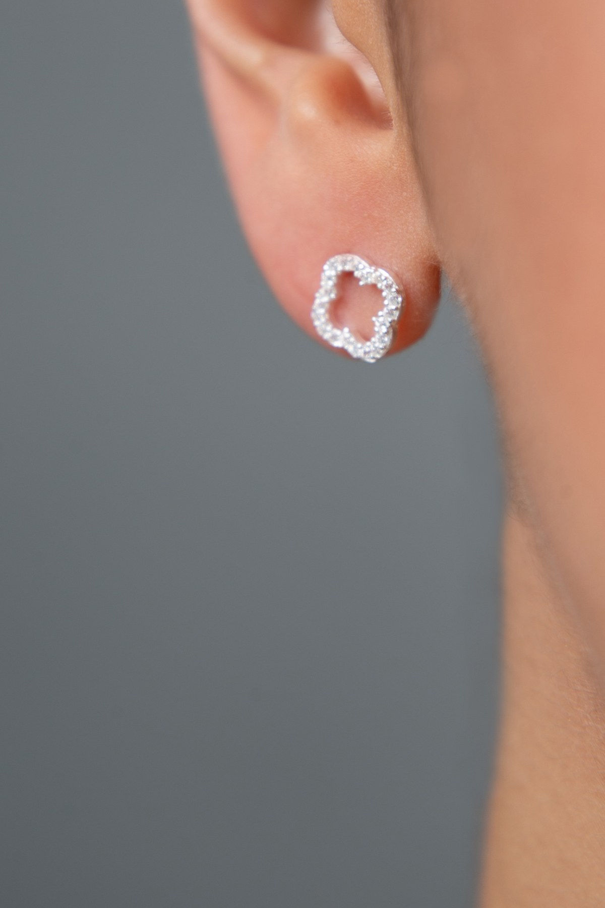 LustreZir Silver Elegance Earrings