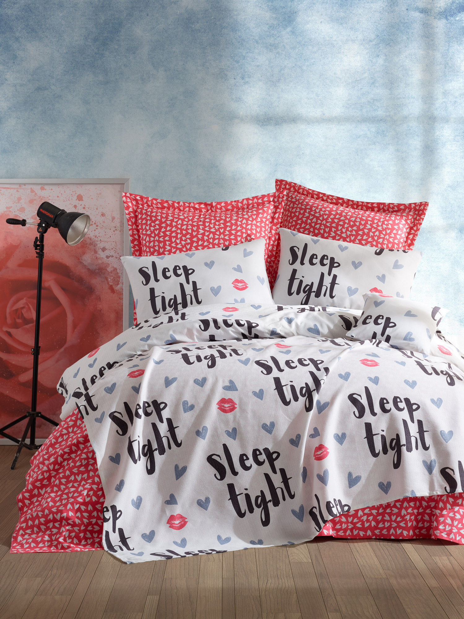 SleepTight - Fuchsia, White