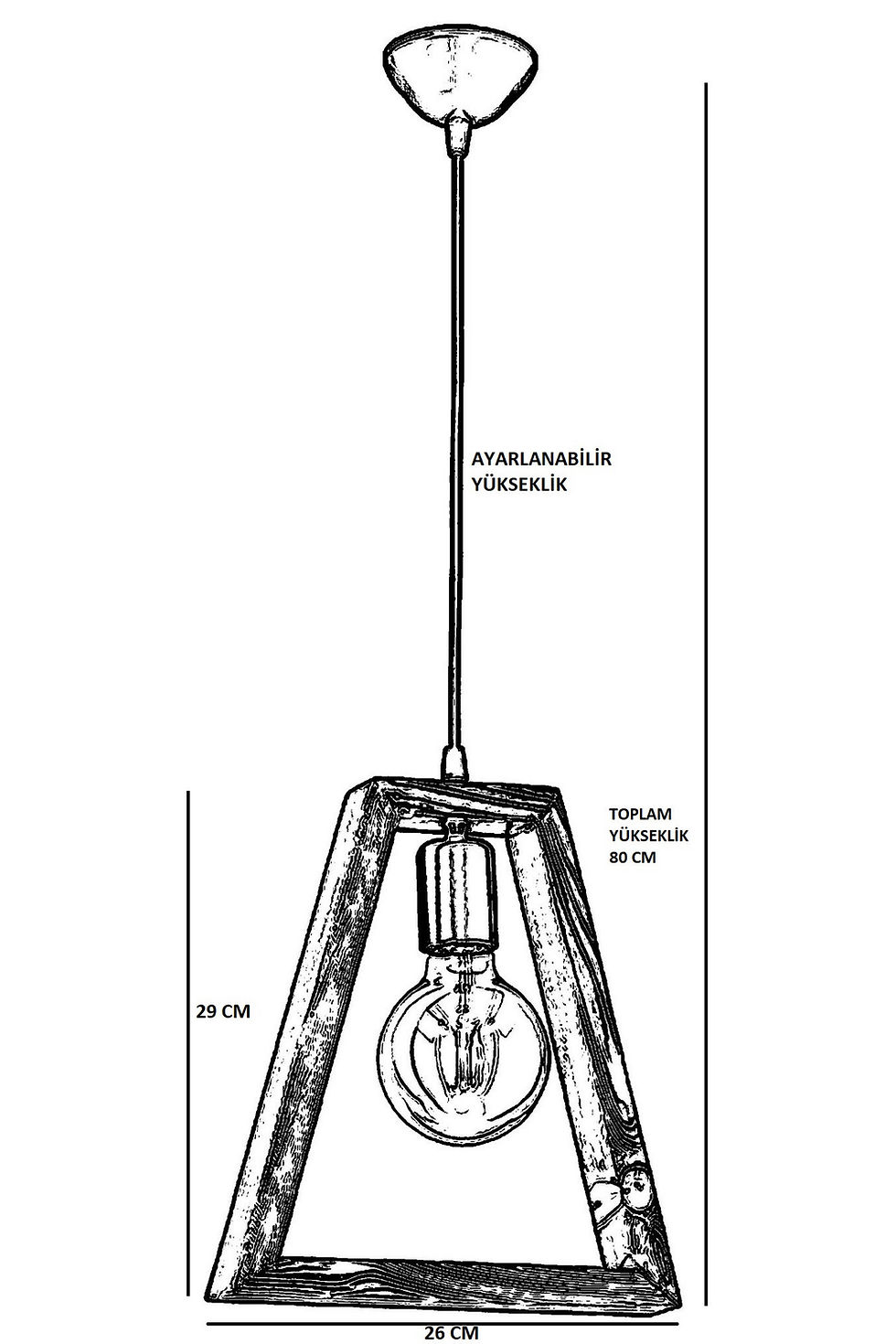 Thumbnail: Hornbeam Radiance: Walnut & Noir Chandelier