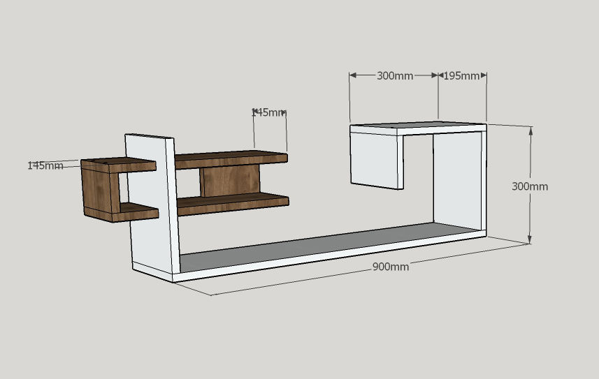 Thumbnail: Stor - White, Walnut