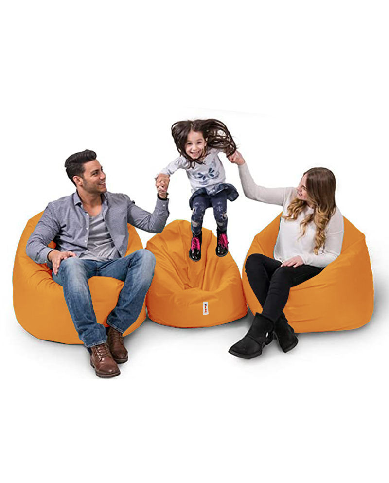 Thumbnail: Iyzi 100 Cushion Pouf - Orange