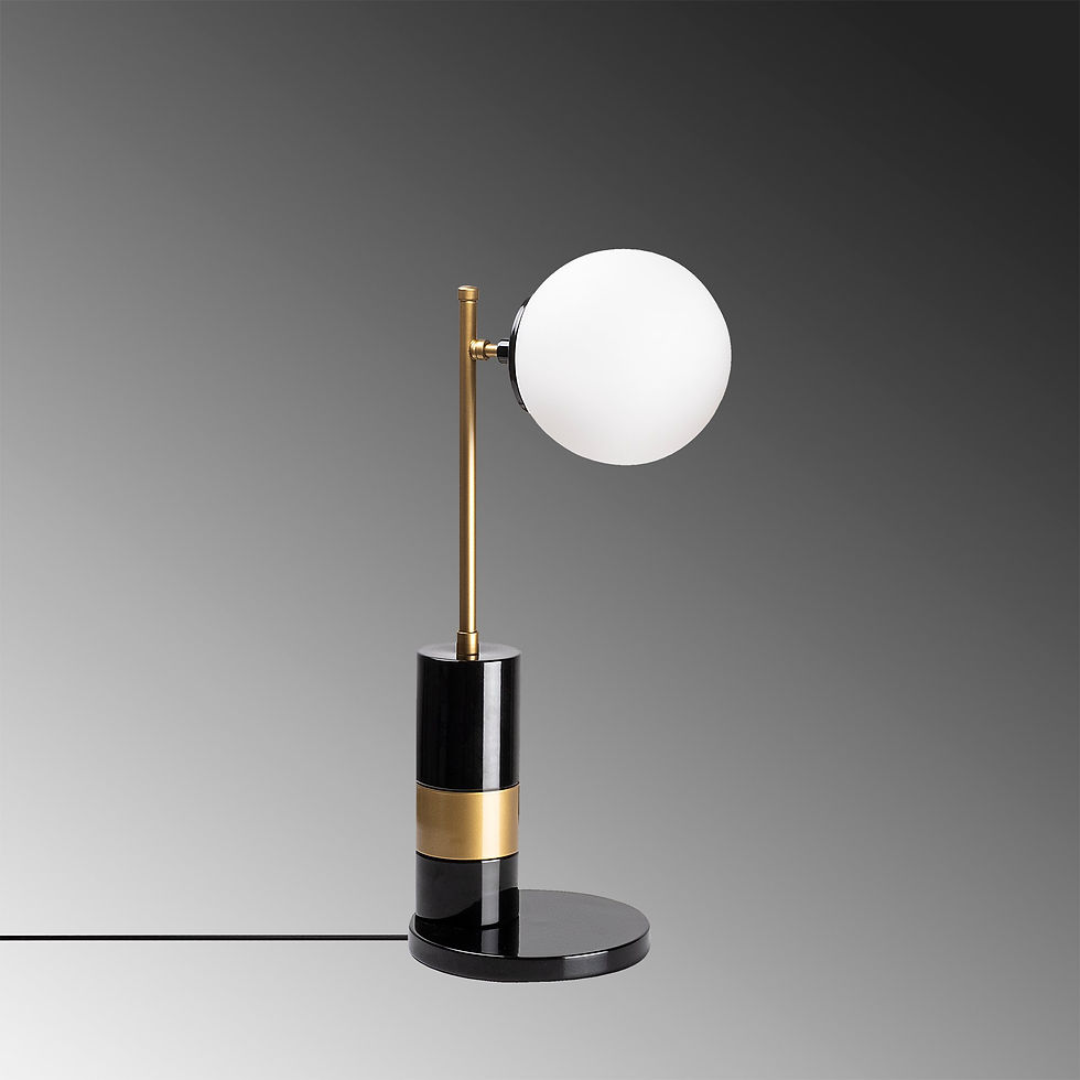 Thumbnail: LustraLux Glam Table Lamp - Modern Elegance