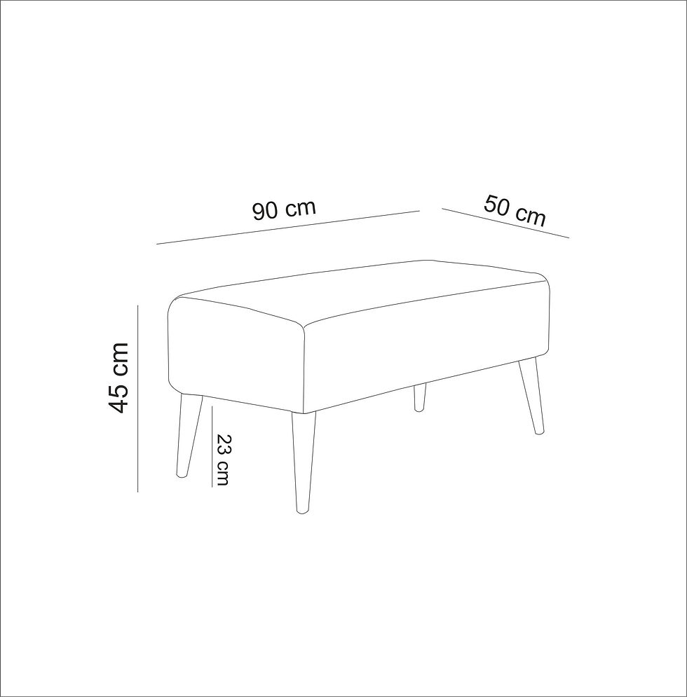 Thumbnail: Aqua Loveseat Puf - Turquoise