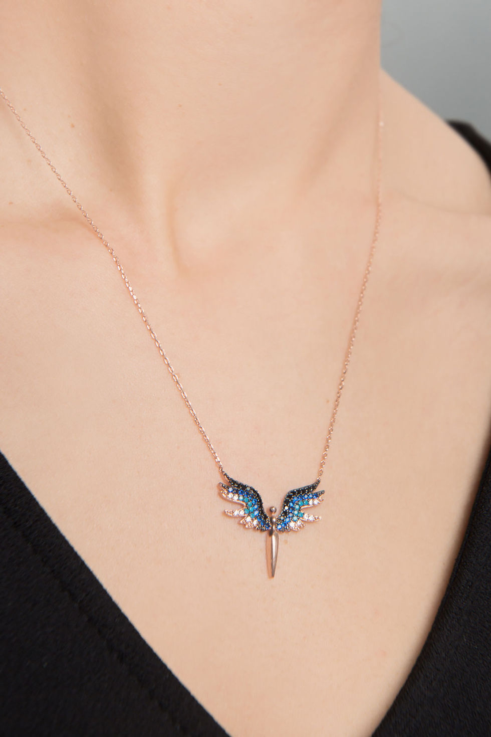 Thumbnail: LustraZir Silver Charm Necklace 925