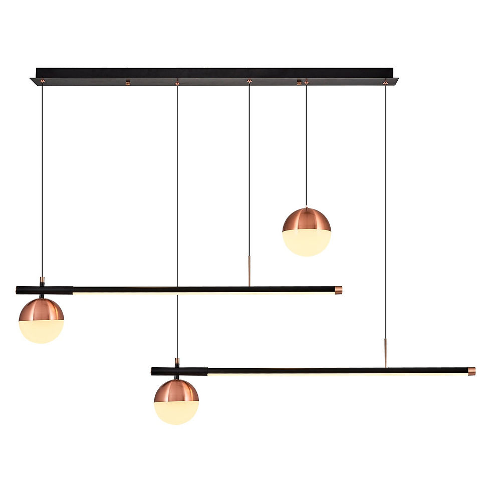 Thumbnail: Luminara Noir - Modern Elegance Chandelier