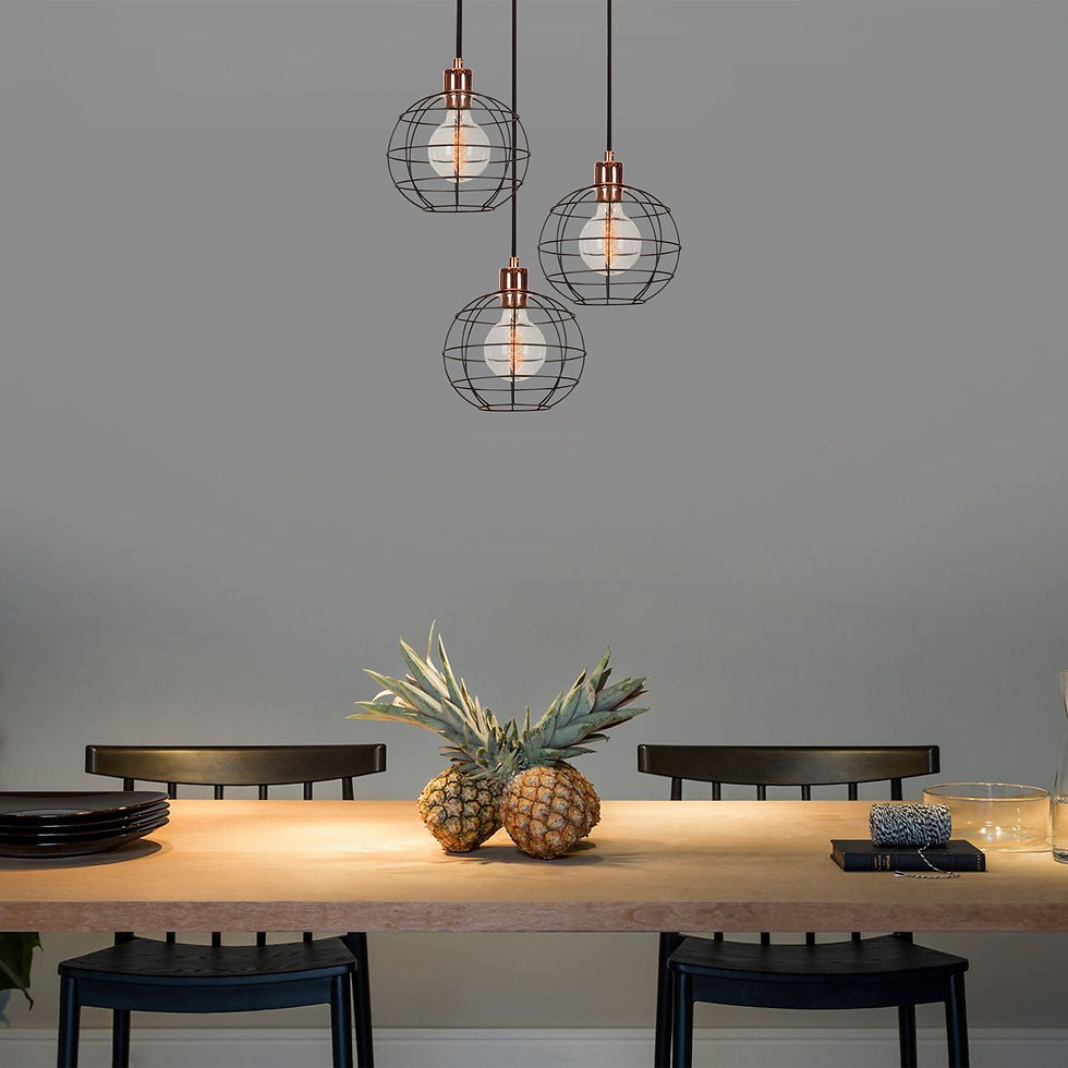 LuxeAura Iron Pendant Chandelier