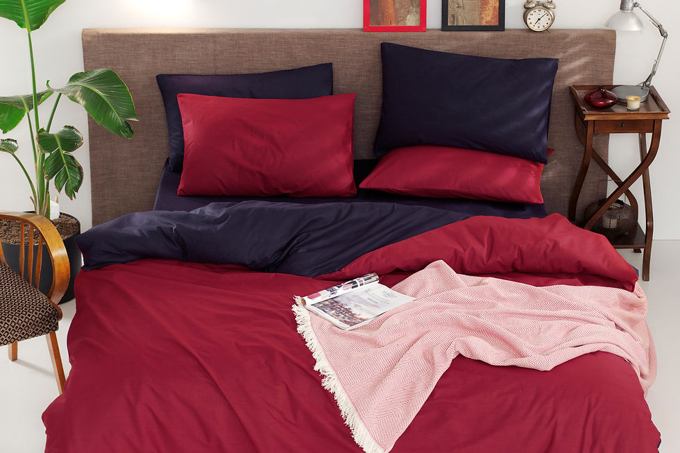 Thumbnail: cift Yonlu - Claret Red, Dark Blue