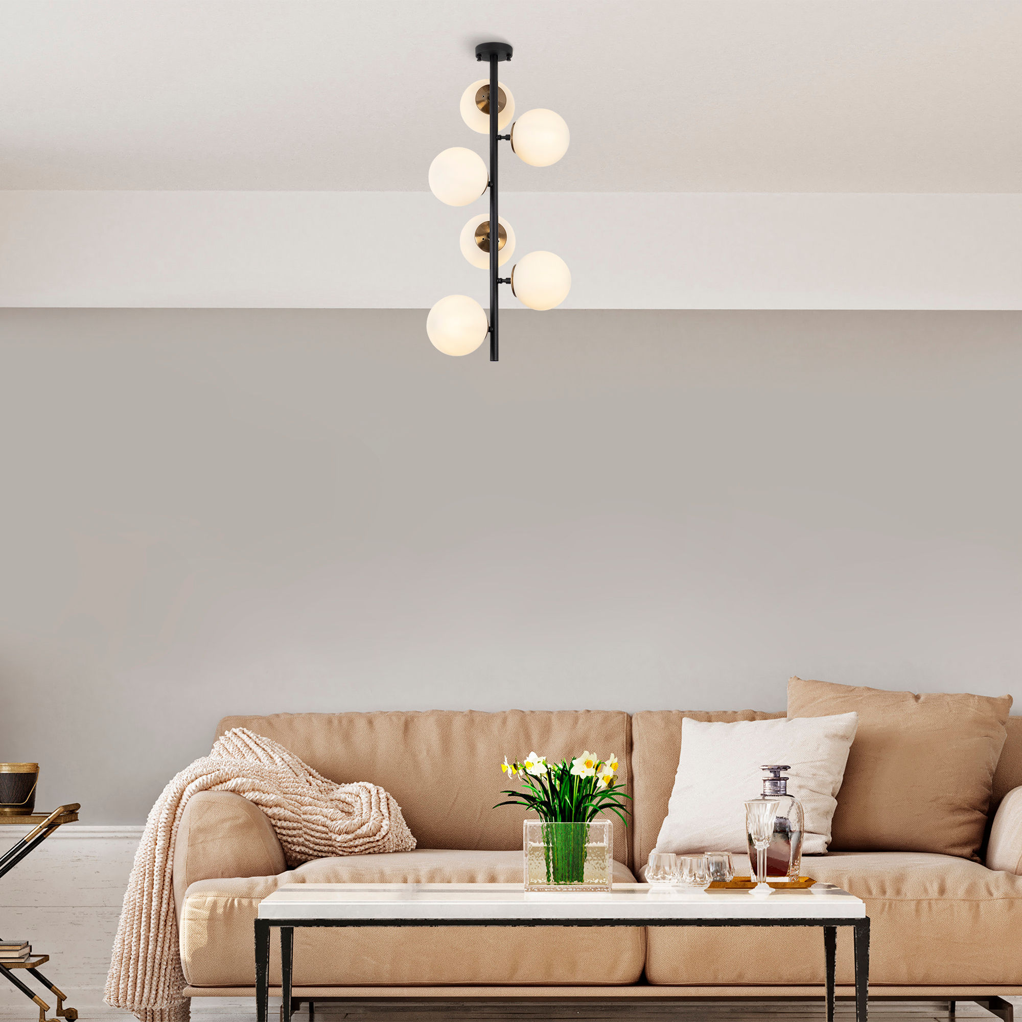 LumiNox Chandelier: Industrial Elegance Enlivened