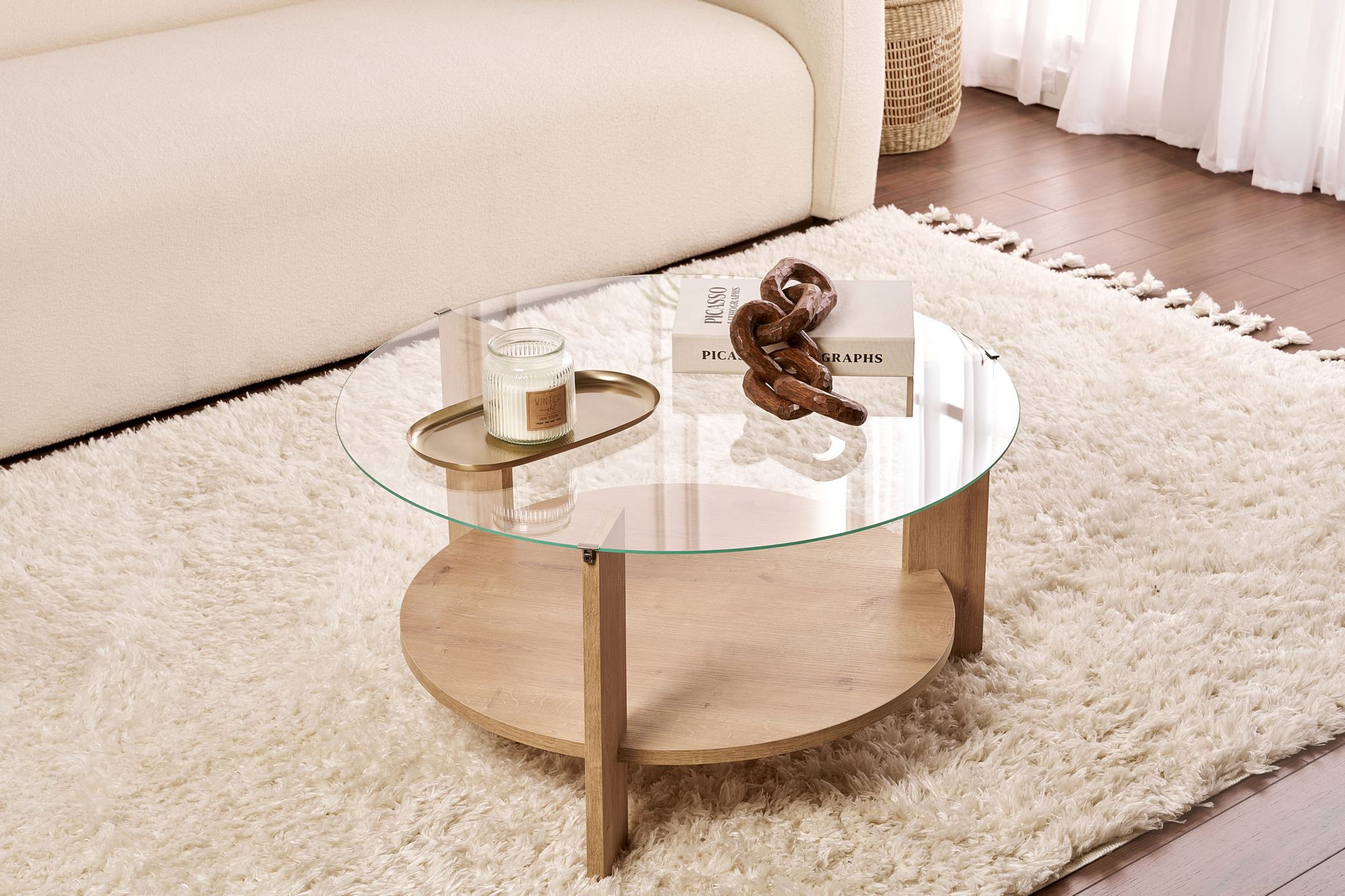 Clara - Sapphire Oak, Transparent